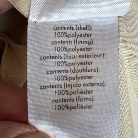 WeWoreWhat Tiered Mini Dress Chiffon Crème Brulee XL - Picture 9 of 11